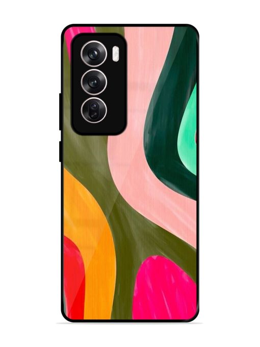 Wavy Wonder Glossy Soft Edge Case for Oppo Reno 12 (5G) Chachhi