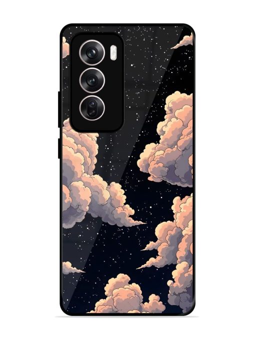 Starry Night Dreams Glossy Soft Edge Case for Oppo Reno 12 (5G) Chachhi