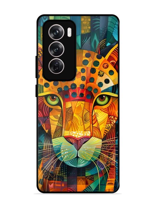 Mosaic Majesty Glossy Soft Edge Case for Oppo Reno 12 (5G) Chachhi