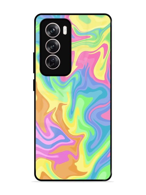 Whimsical Swirl Glossy Soft Edge Case for Oppo Reno 12 (5G) Chachhi