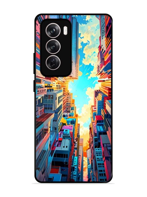 Skyward City Glossy Soft Edge Case for Oppo Reno 12 (5G) Chachhi