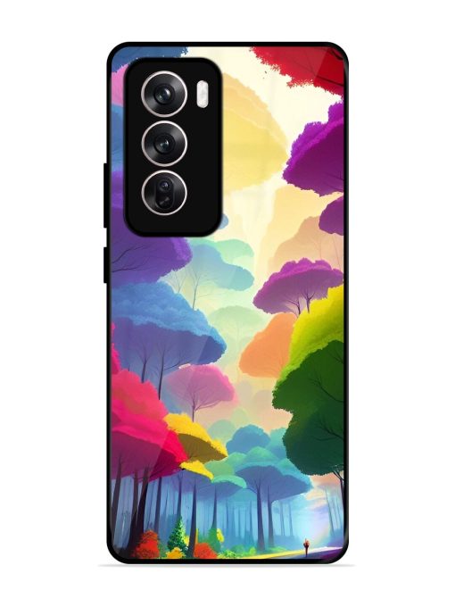 Rainbow Road Glossy Soft Edge Case for Oppo Reno 12 (5G) Chachhi