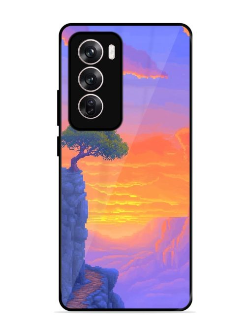 Cliffside Solitude Glossy Soft Edge Case for Oppo Reno 12 (5G) Chachhi