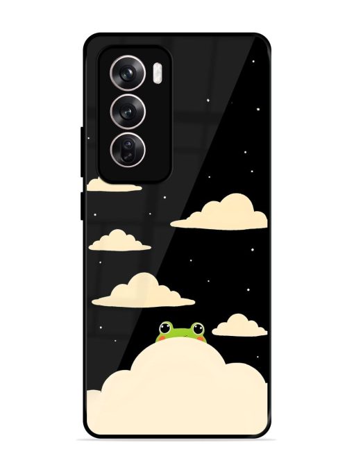 Froggy Night Sky Glossy Soft Edge Case for Oppo Reno 12 (5G) Chachhi