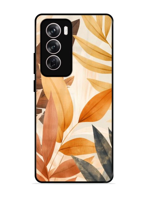 Earthy Elegance Glossy Soft Edge Case for Oppo Reno 12 (5G) Chachhi