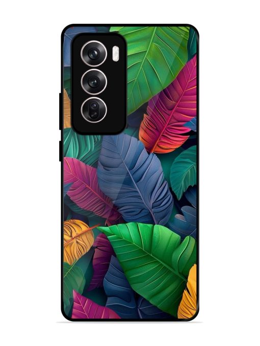 Tropical Tapestry Glossy Soft Edge Case for Oppo Reno 12 (5G) Chachhi