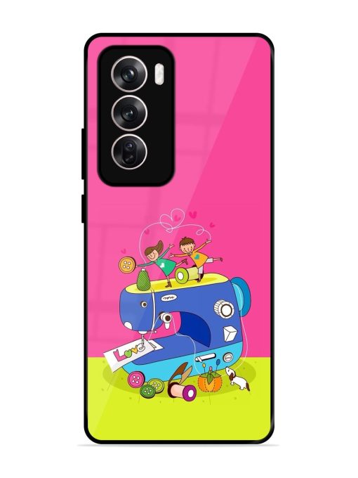 Sew Cute Glossy Soft Edge Case for Oppo Reno 12 (5G) Chachhi