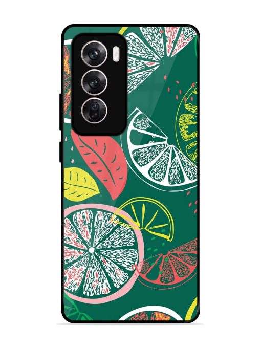 Citrus Symphony Glossy Soft Edge Case for Oppo Reno 12 (5G)