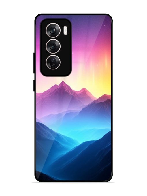 Cosmic Mountains Glossy Soft Edge Case for Oppo Reno 12 (5G) Chachhi