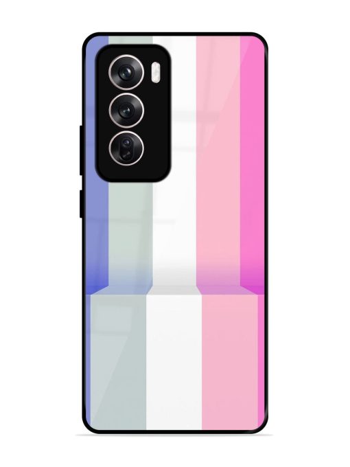 Pastel Palette Glossy Soft Edge Case for Oppo Reno 12 (5G) Chachhi