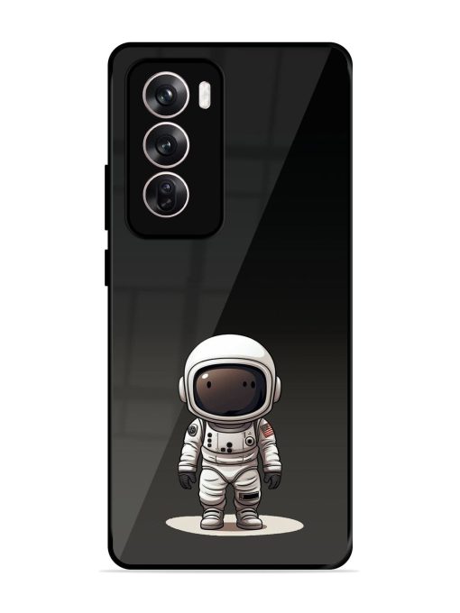 Neon Astronaut Glossy Soft Edge Case for Oppo Reno 12 (5G) Chachhi