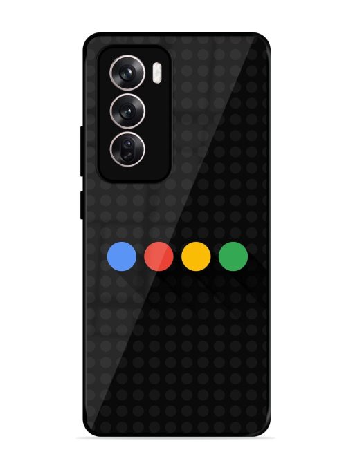 Google Dots Glossy Soft Edge Case for Oppo Reno 12 (5G) Chachhi