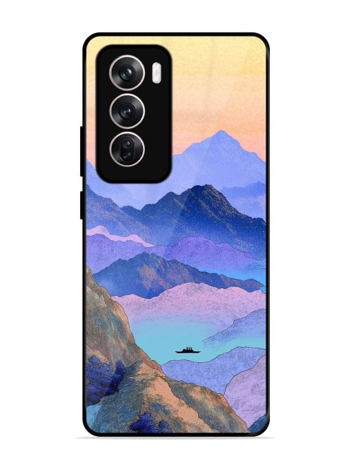 Mountain Mist Glossy Soft Edge Case for Oppo Reno 12 (5G) Chachhi