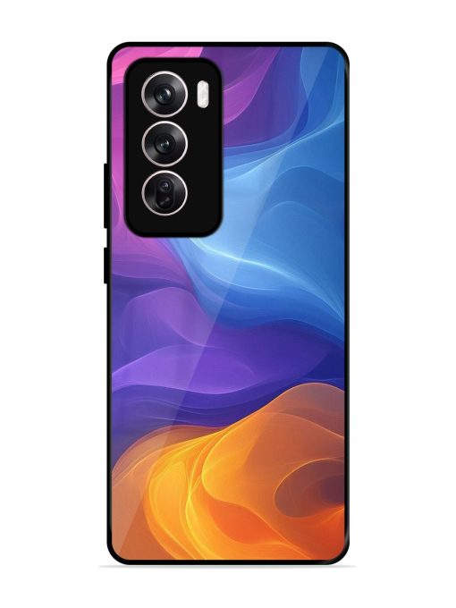 Cosmic Currents Glossy Soft Edge Case for Oppo Reno 12 (5G)