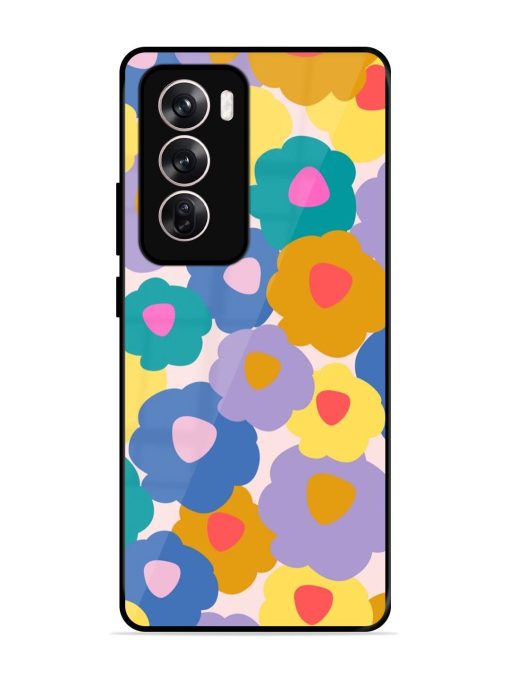 Flower Power Glossy Soft Edge Case for Oppo Reno 12 (5G) Chachhi