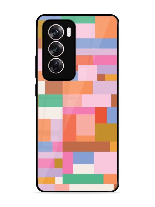 Colorful Chaos Glossy Soft Edge Case for Oppo Reno 12 (5G) Chachhi