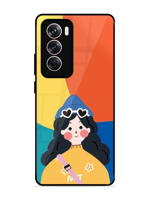 Colorful Vibes Glossy Soft Edge Case for Oppo Reno 12 (5G)