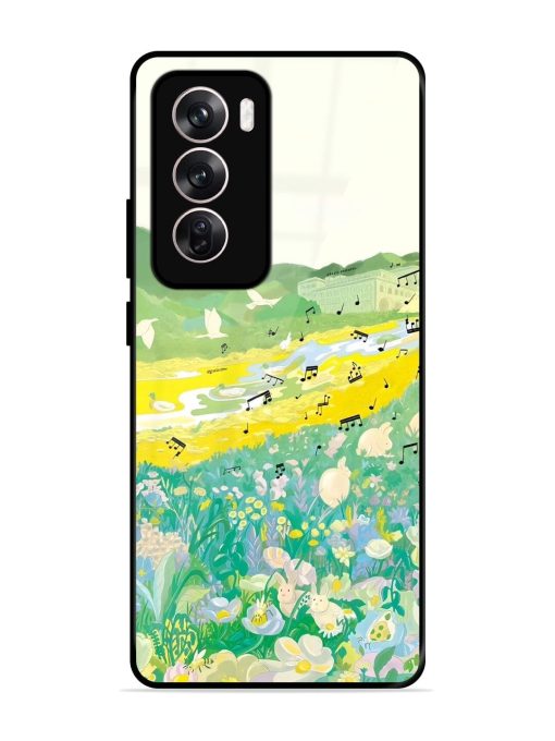 Melody In Bloom Glossy Soft Edge Case for Oppo Reno 12 (5G) Chachhi