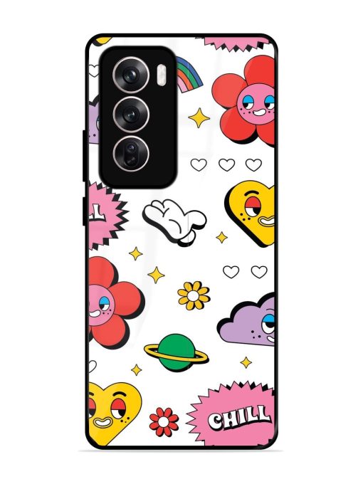 Whimsical Wonderland Glossy Soft Edge Case for Oppo Reno 12 (5G) Chachhi