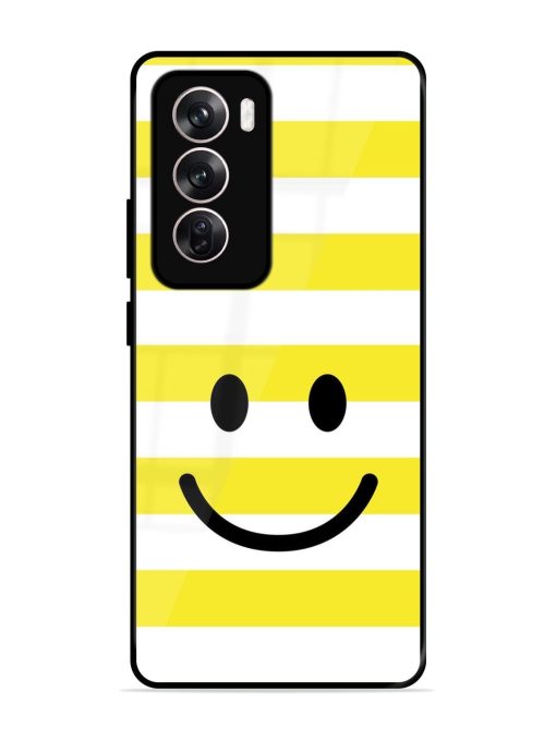 Smiling Stripes Glossy Soft Edge Case for Oppo Reno 12 (5G) Chachhi