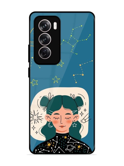 Cosmic Daydreamer Glossy Soft Edge Case for Oppo Reno 12 (5G) Chachhi