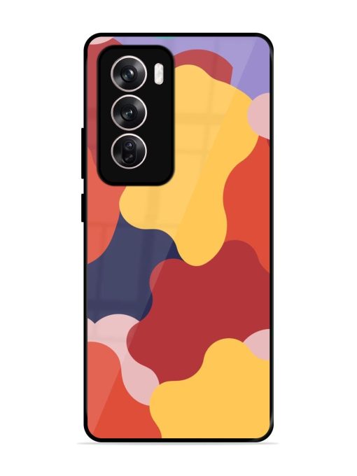 Gooey Color Chaos Glossy Soft Edge Case for Oppo Reno 12 (5G) Chachhi