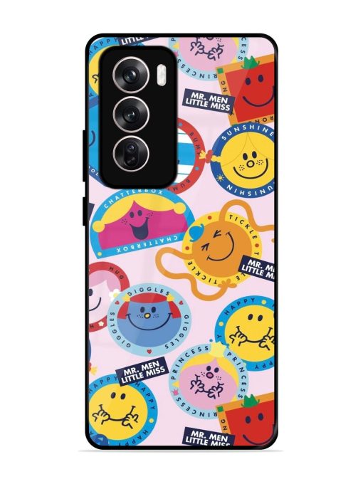 Whimsical Mr. Men & Little Miss Glossy Soft Edge Case for Oppo Reno 12 (5G)