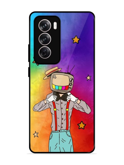 Tv Personality Glossy Soft Edge Case for Oppo Reno 12 (5G) Chachhi