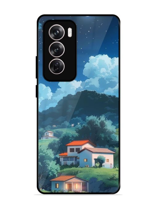 Peaceful Nightscape Glossy Soft Edge Case for Oppo Reno 12 Pro (5G) Chachhi