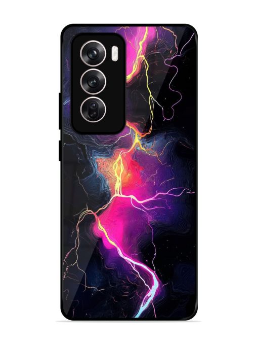 Electric Dreams Glossy Soft Edge Case for Oppo Reno 12 Pro (5G) Chachhi