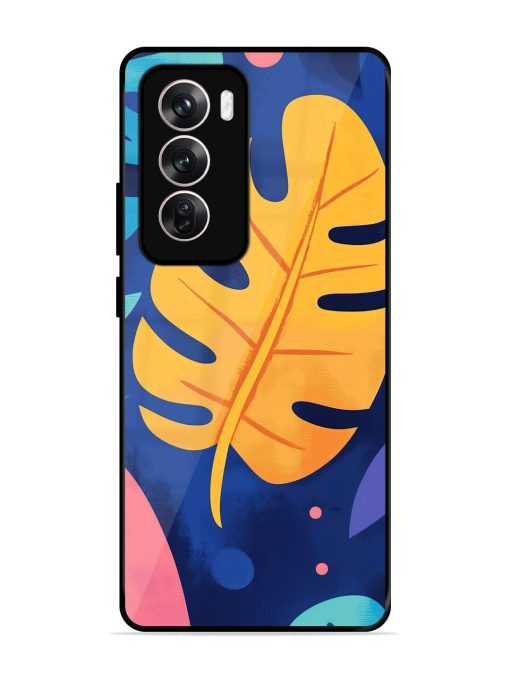 Tropical Tapestry Glossy Soft Edge Case for Oppo Reno 12 Pro (5G)