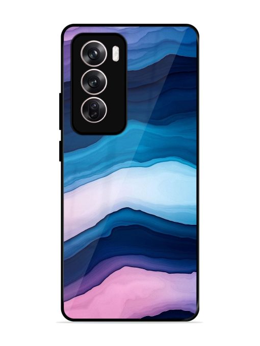 Oceanic Layers Glossy Soft Edge Case for Oppo Reno 12 Pro (5G)