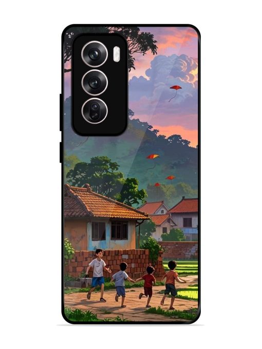 Sunset Play Glossy Soft Edge Case for Oppo Reno 12 Pro (5G) Chachhi