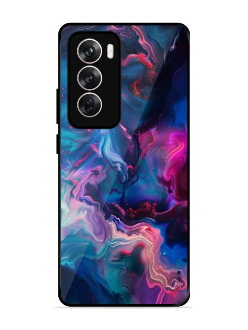 Cosmic Swirl Glossy Soft Edge Case for Oppo Reno 12 Pro (5G) Chachhi