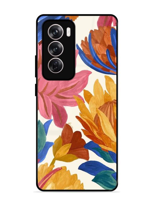 Blooming Tapestry Glossy Soft Edge Case for Oppo Reno 12 Pro (5G) Chachhi