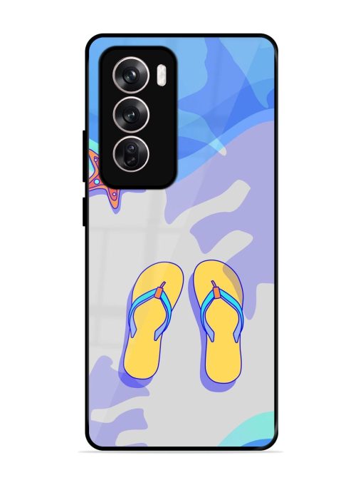 Sandy Toes And Salty Seas Glossy Soft Edge Case for Oppo Reno 12 Pro (5G) Chachhi