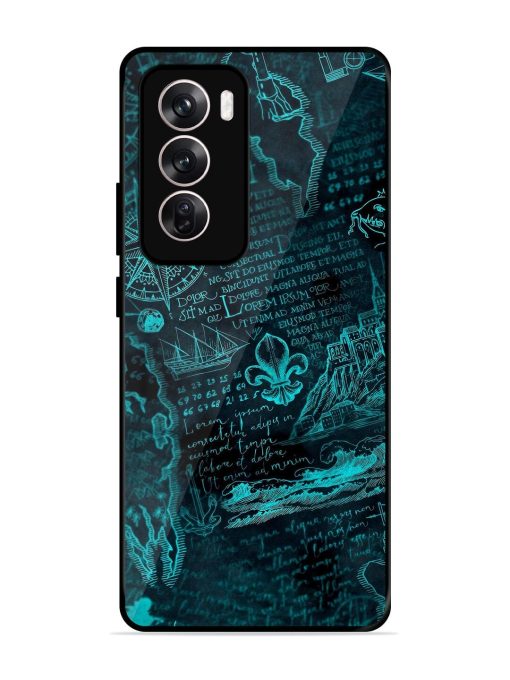 Nautical Notebook Glossy Soft Edge Case for Oppo Reno 12 Pro (5G) Chachhi