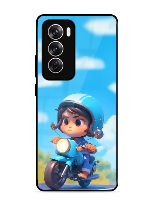 Little Rider Glossy Soft Edge Case for Oppo Reno 12 Pro (5G) Chachhi