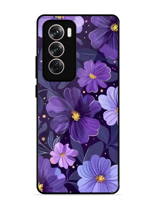 Purple Paradise Glossy Soft Edge Case for Oppo Reno 12 Pro (5G)