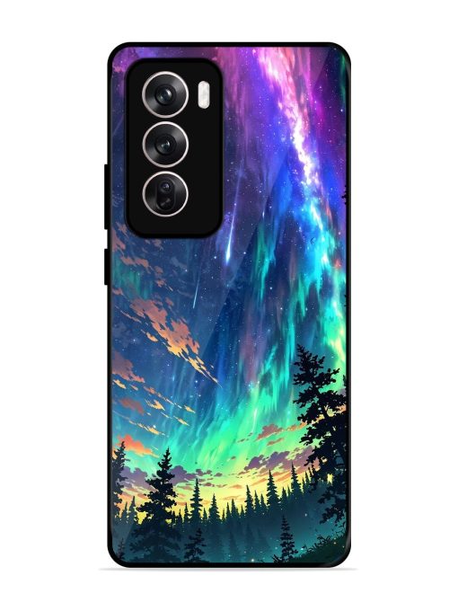 Cosmic Canvas Glossy Soft Edge Case for Oppo Reno 12 Pro (5G) Chachhi