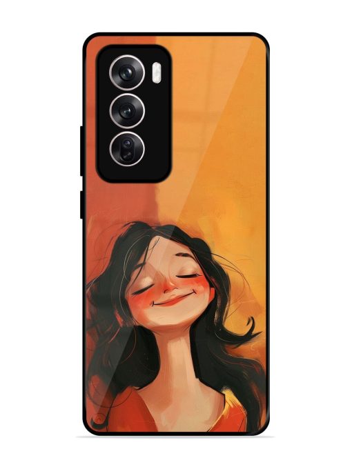 Neon Girl Glossy Soft Edge Case for Oppo Reno 12 Pro (5G) Chachhi