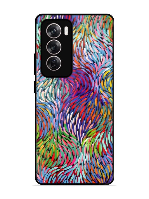 Vibrant Waves Glossy Soft Edge Case for Oppo Reno 12 Pro (5G) Chachhi