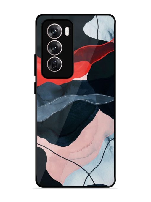 Dark Currents Glossy Soft Edge Case for Oppo Reno 12 Pro (5G) Chachhi