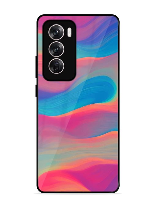 Wavy Wonder Glossy Soft Edge Case for Oppo Reno 12 Pro (5G) Chachhi