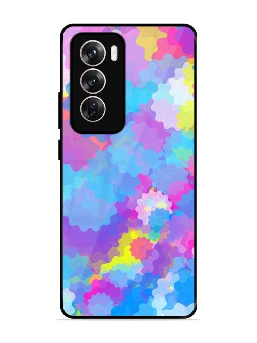 Psychedelic Cloud Burst Glossy Soft Edge Case for Oppo Reno 12 Pro (5G) Chachhi