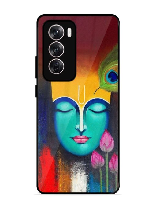 Divine Tranquility: The Face Of Krishna Glossy Soft Edge Case for Oppo Reno 12 Pro (5G) Chachhi