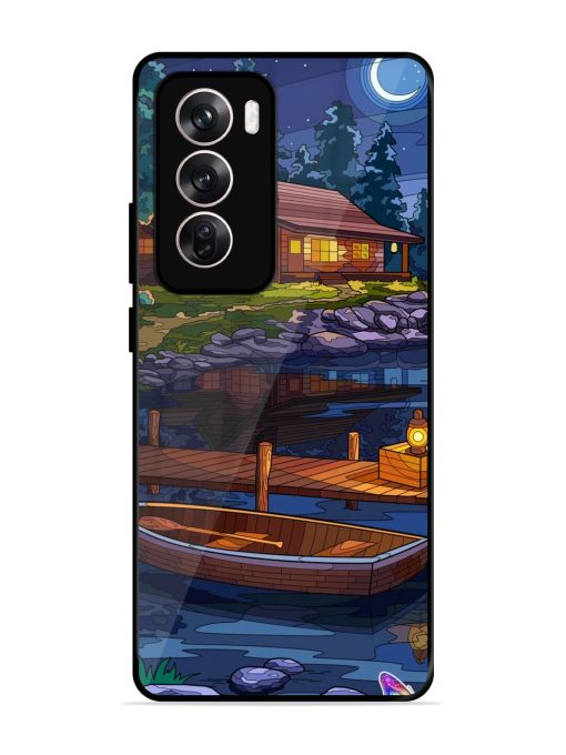 Moonlit Serenity Glossy Soft Edge Case for Oppo Reno 12 Pro (5G) Chachhi