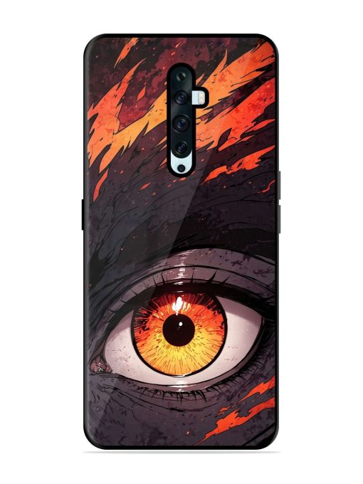 Inferno Gaze Glossy Soft Edge Case for Oppo Reno 2F Chachhi