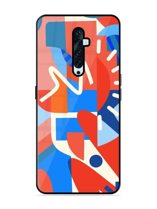 Abstract Harmony Glossy Soft Edge Case for Oppo Reno 2F Chachhi