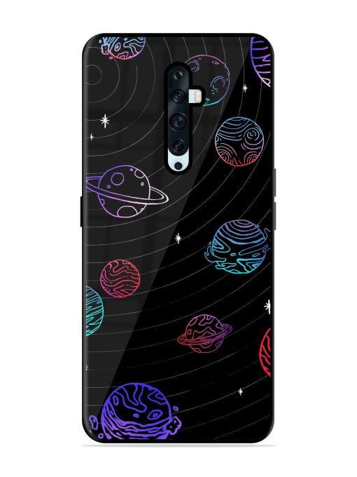 Cosmic Ballet Glossy Soft Edge Case for Oppo Reno 2F Chachhi